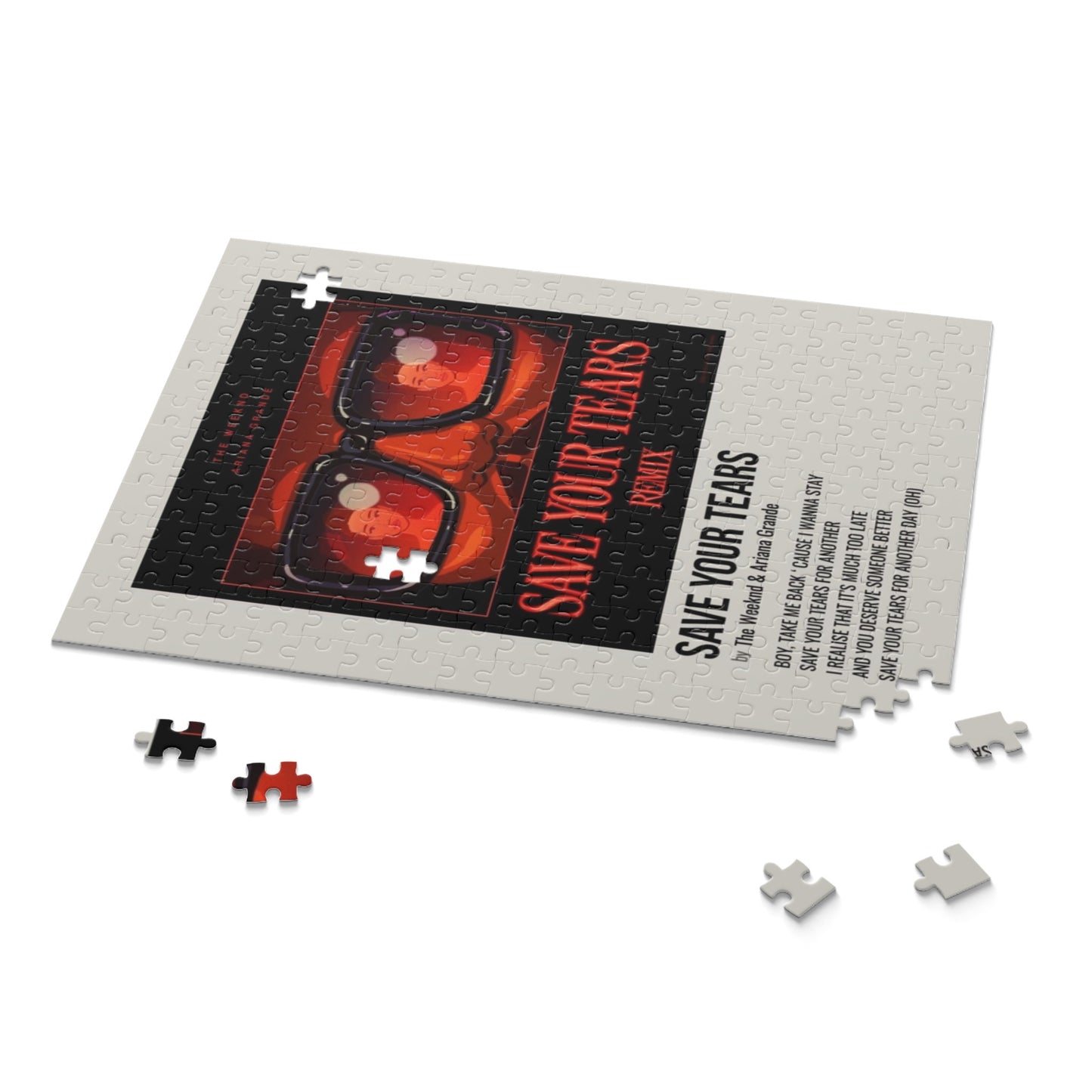 "Save Your Tears" Album Puzzle (The Weekend And Ariana Grande)