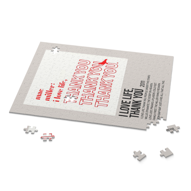 "I Love Life, Thank You" Album Puzzle (Mac Miller)