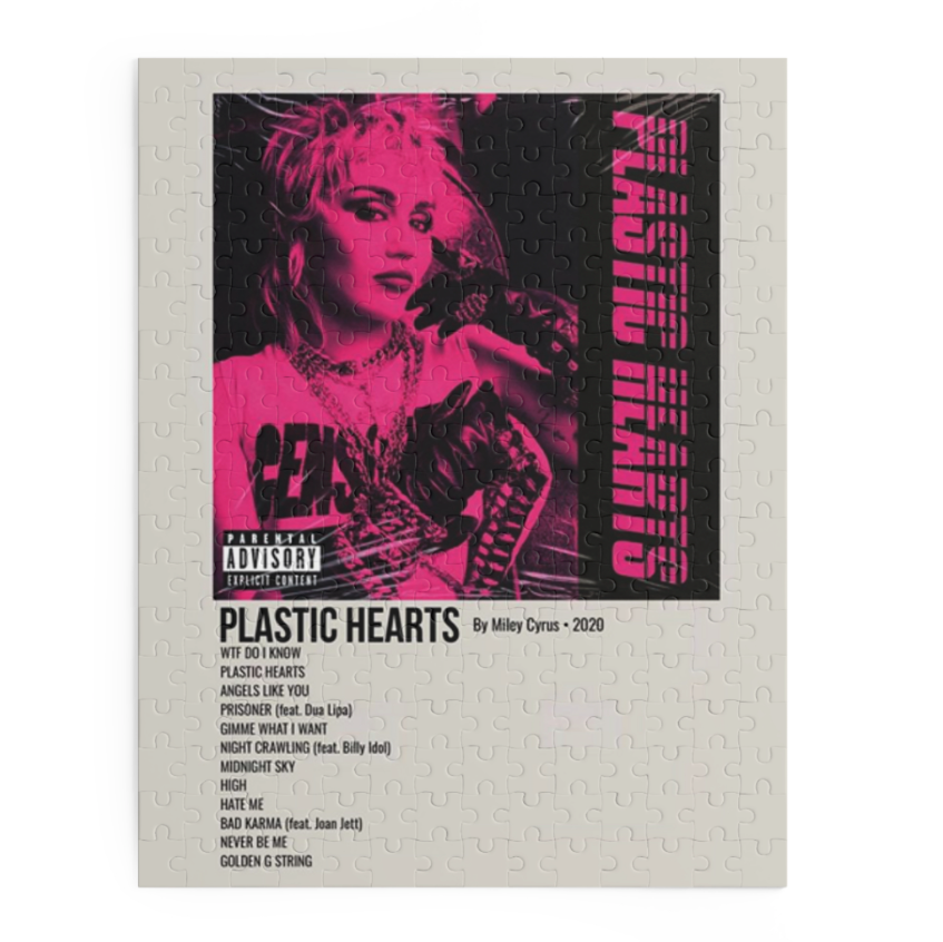 "Plastic Hearts" Album Puzzle (Miley Cyrus)