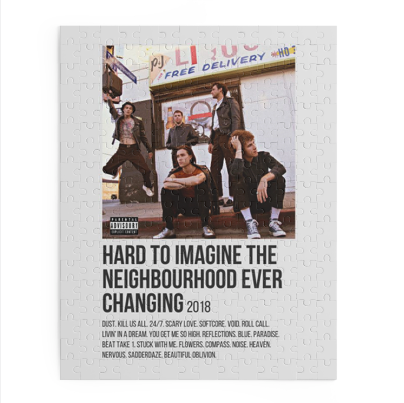 "Hard To Imagine The Neighbourhood Ever Changing" Album Puzzle (The Neighbourhood)