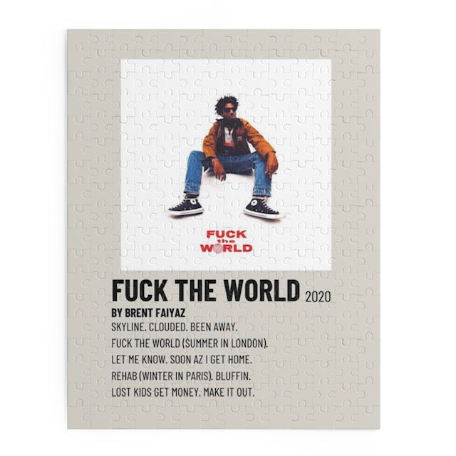 "fuck the world" Album Puzzle (Brent Faiyaz)