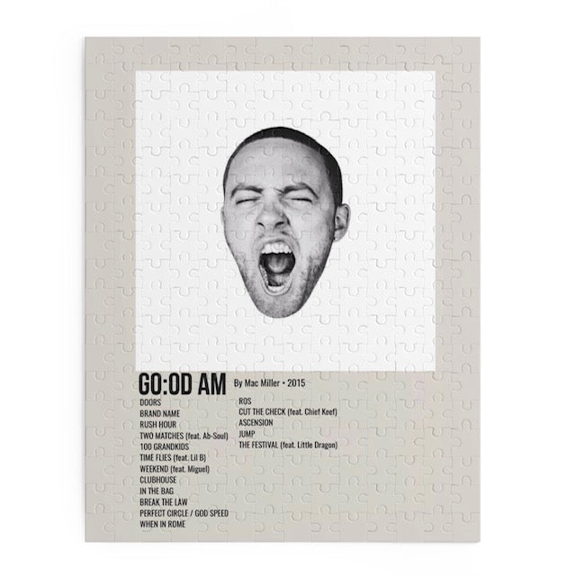 "GO:OD AM" Album Puzzle (Mac Miller)