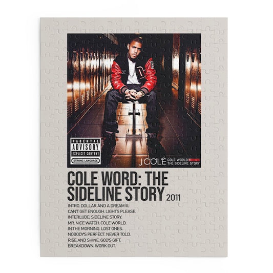 "Cole Word: The Sideline Story" Album Puzzle (J Cole)