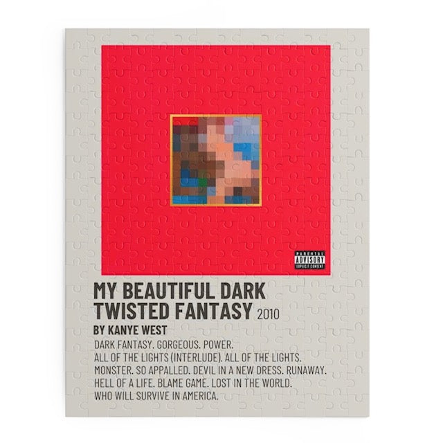 "My Beautiful Dark Twisted Fantasy" Album Puzzle (Kanye West)