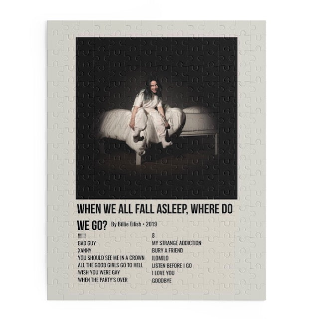 "When We All Fall Asleep, Where Do We Go" Album Puzzle (Billie Eilish)