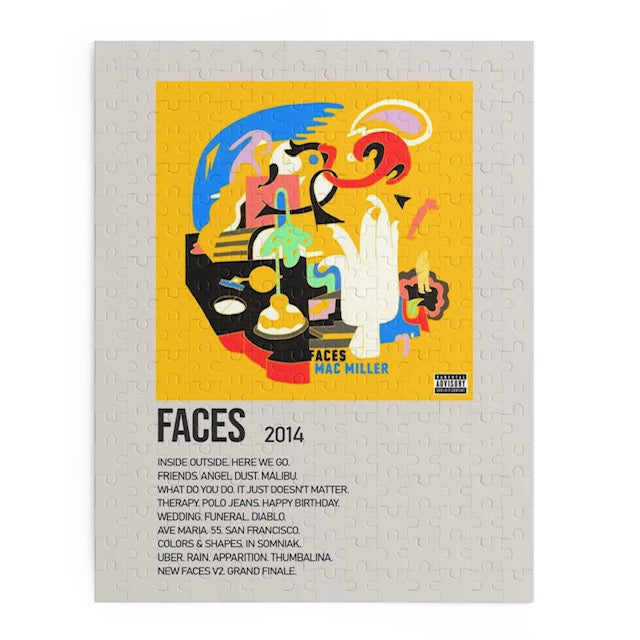 "Faces" Album Puzzle (Mac Miller)